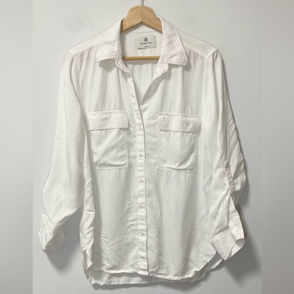 Aritzia White Button-Up Utility Shirt - Picture 2 of 8
